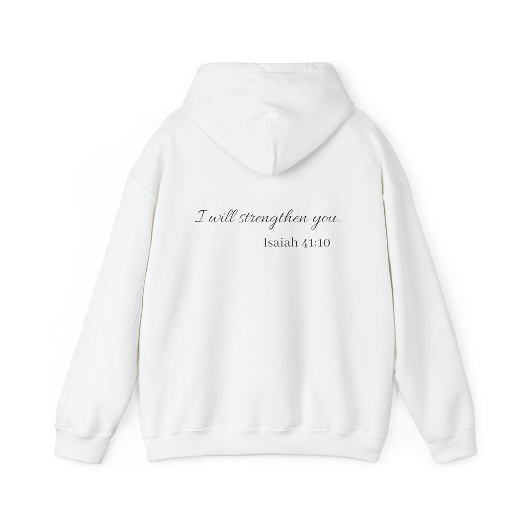 Isaiah 41:10 Hoodie — "I Will Strengthen You" Faith Sweatshirt