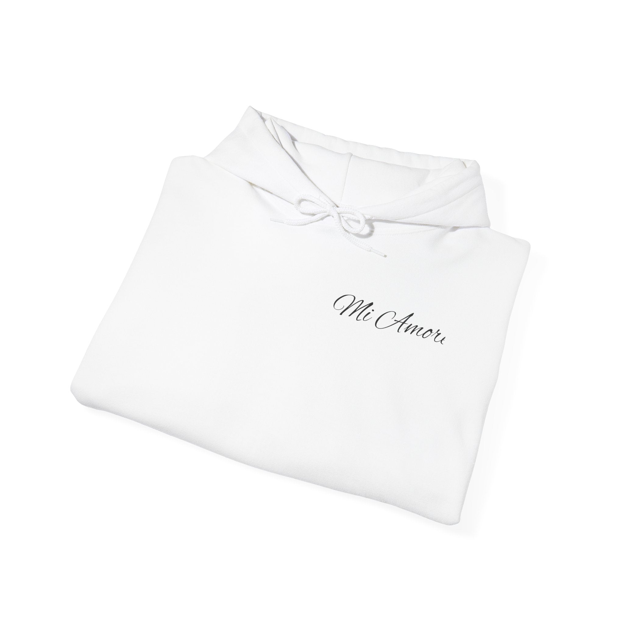 Mi Amore Hoodie — Minimal Script Love Pullover