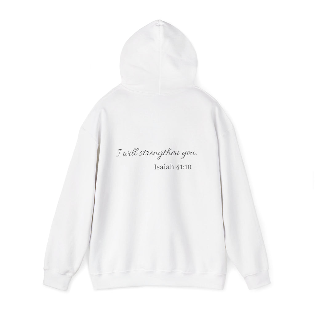 Isaiah 41:10 Hoodie — "I Will Strengthen You" Faith Sweatshirt