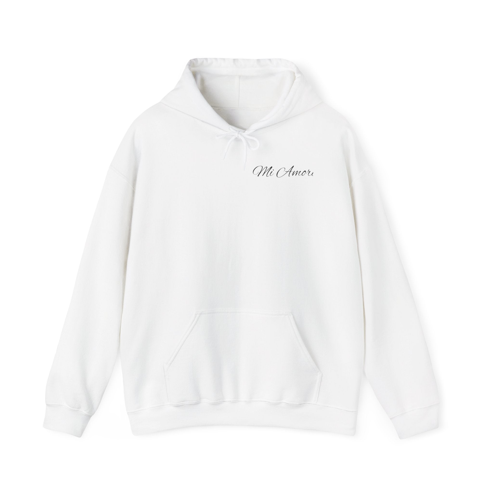 Mi Amore Hoodie — Minimal Script Love Pullover