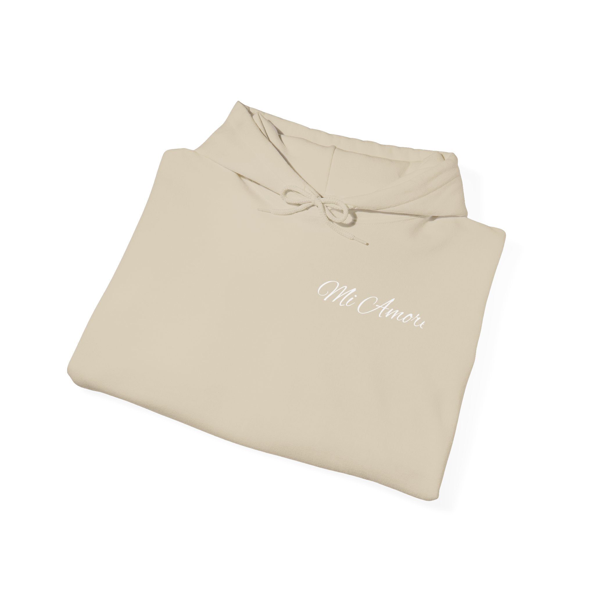 Mi Amore Hoodie — Minimal Script Love Pullover