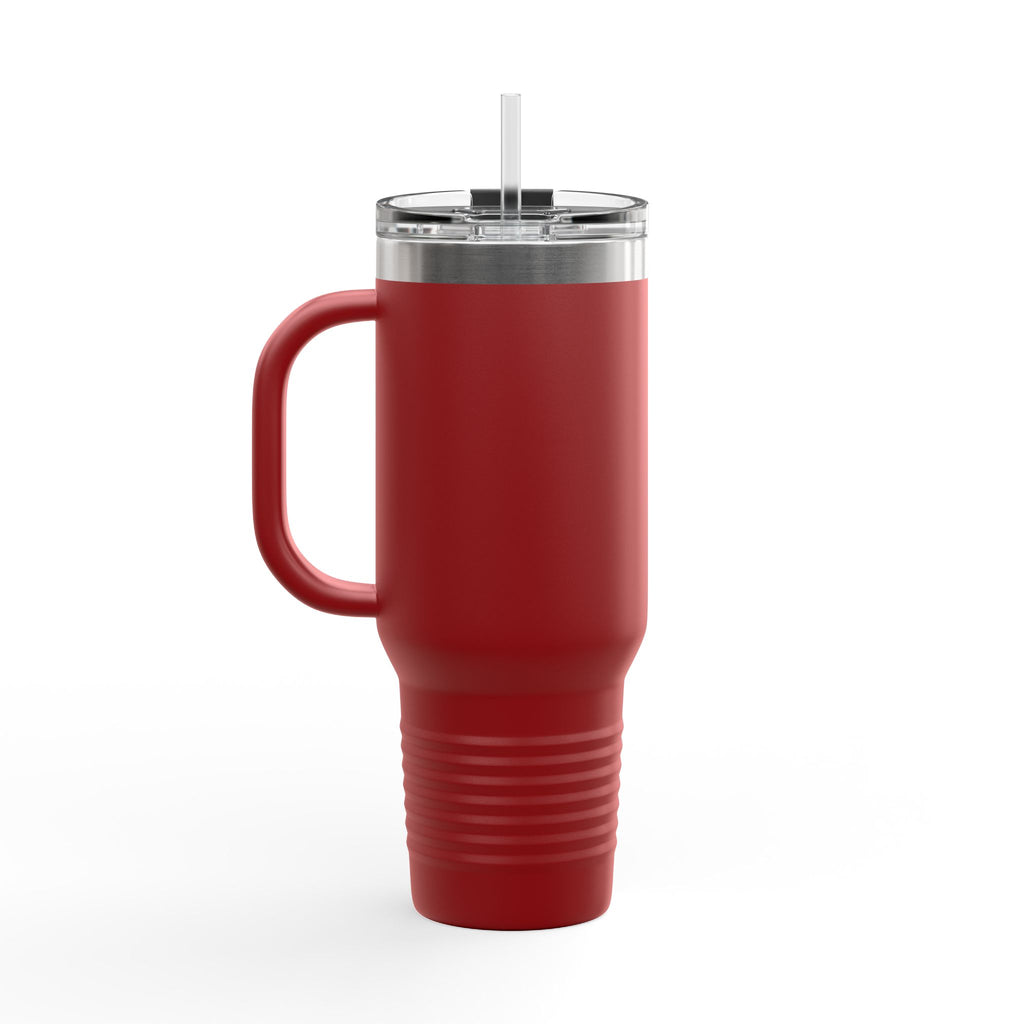 40oz Insulated Travel Mug — “I Will Strengthen You” Isaiah 41:10 Christian Tumbler