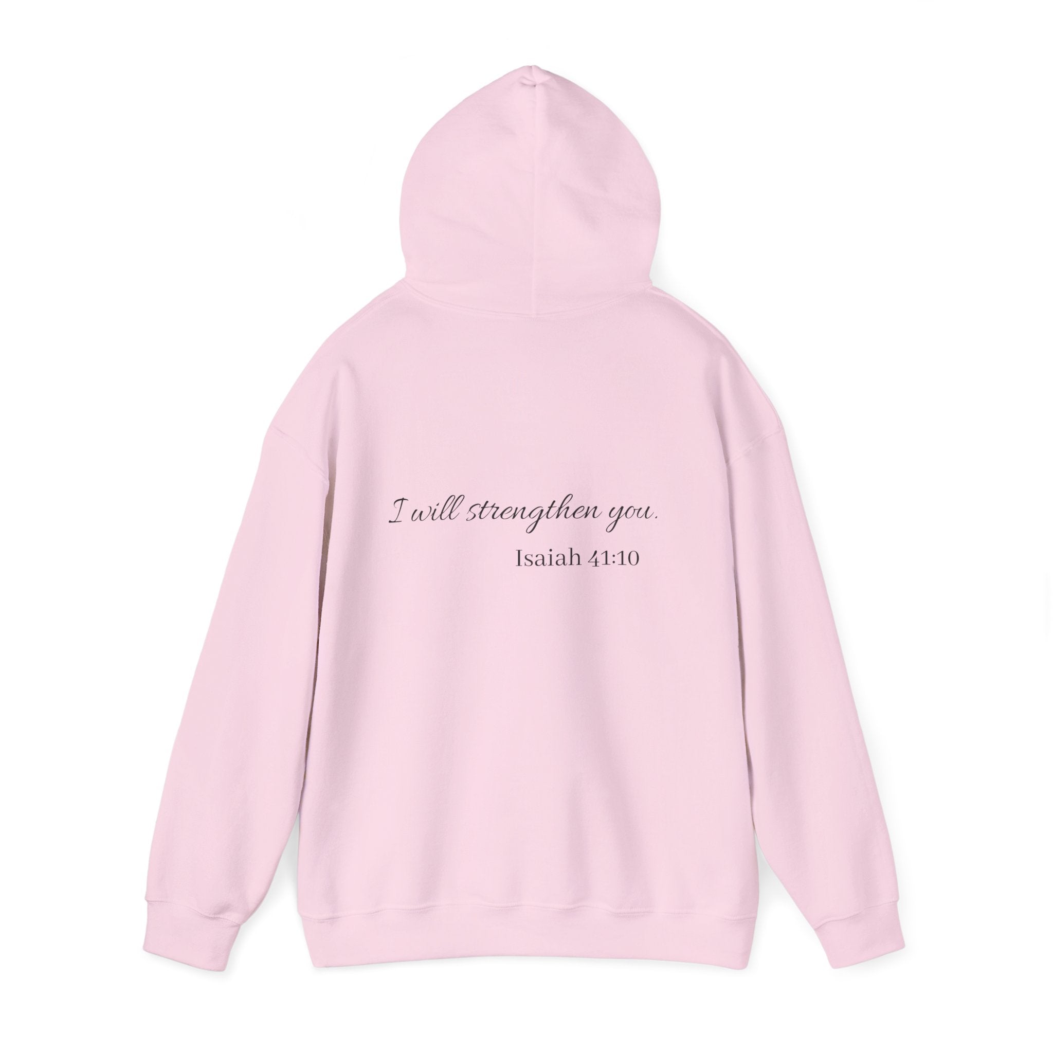 Isaiah 41:10 Hoodie — "I Will Strengthen You" Faith Sweatshirt