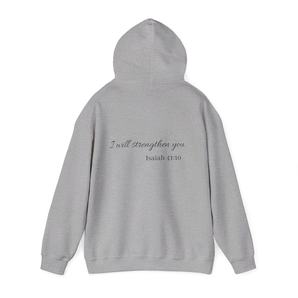 Isaiah 41:10 Hoodie — "I Will Strengthen You" Faith Sweatshirt