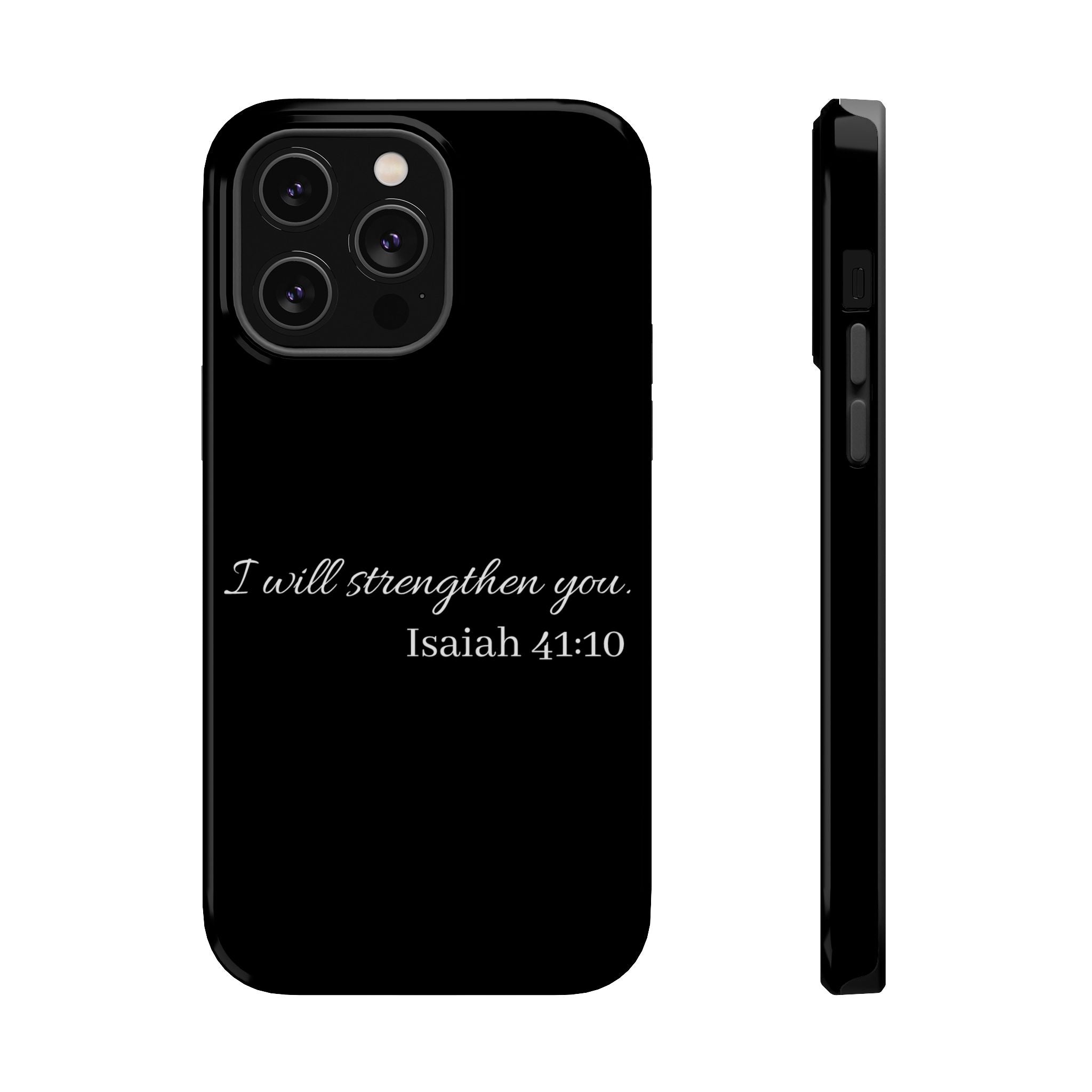 Biblical Isaiah 41:10 Magnetic Impact-Resistant Phone Case — 'I Will Strengthen You'