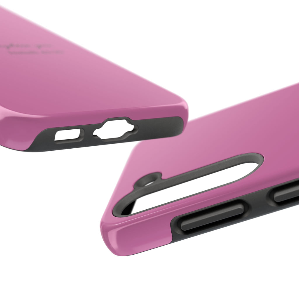 Isaiah 41:10 Tough Phone Case — "I Will Strengthen You" Pink Protective Cover