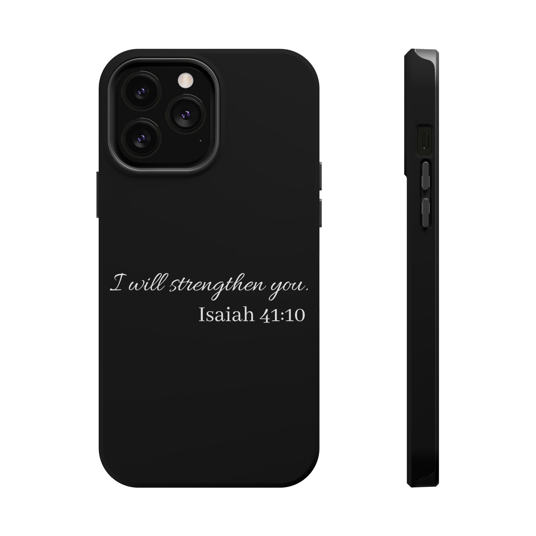Biblical Isaiah 41:10 Magnetic Impact-Resistant Phone Case — 'I Will Strengthen You'